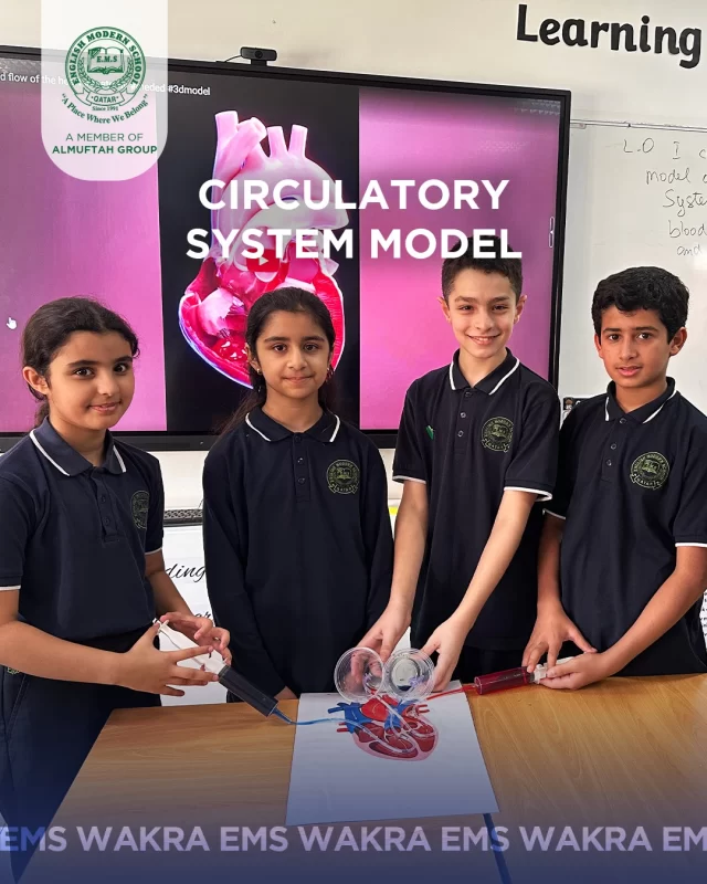 Our Year 6A scientists crushed the "Pump It Up" Challenge! 
They turned our classroom into a vibrant, working model of the human circulatory system using tubing, colored water, and a whole lot of engineering skill!

This wasn't just science; it was STEAM in action! Students designed and built their models, seeing exactly how the heart pumps oxygenated blood (red) through arteries and sends deoxygenated blood (blue) back through veins.

It takes teamwork to make sure that "blood" flows smoothly! We're so proud of our student engineers for mastering the path of life!

#QatarSchools #STEAM #Education #Science