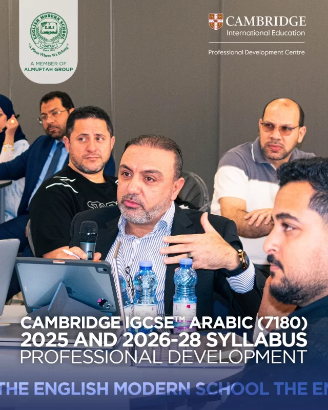 We are delighted to have successfully hosted a two-day Professional Development workshop, in collaboration with the Cambridge Training Centre. The session was meticulously designed for the Cambridge IGCSE™ Arabic (7180) 2025 and 2026-28 Syllabus.

It was a fantastic forum for collaboration, where our educators and teachers from other British schools engaged in deep, collaborative learning, exploring innovative teaching methodologies and assessment strategies to empower the next generation of Arabic language students. We are excited to implement these insights and continue delivering excellence in education.

#CambridgePD #IGCSEArabic #CambridgeInternational #ProfessionalDevelopment #EducationExcellence #ArabicLanguage